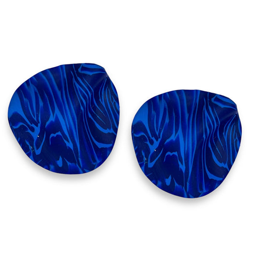 Blue Statement Studs