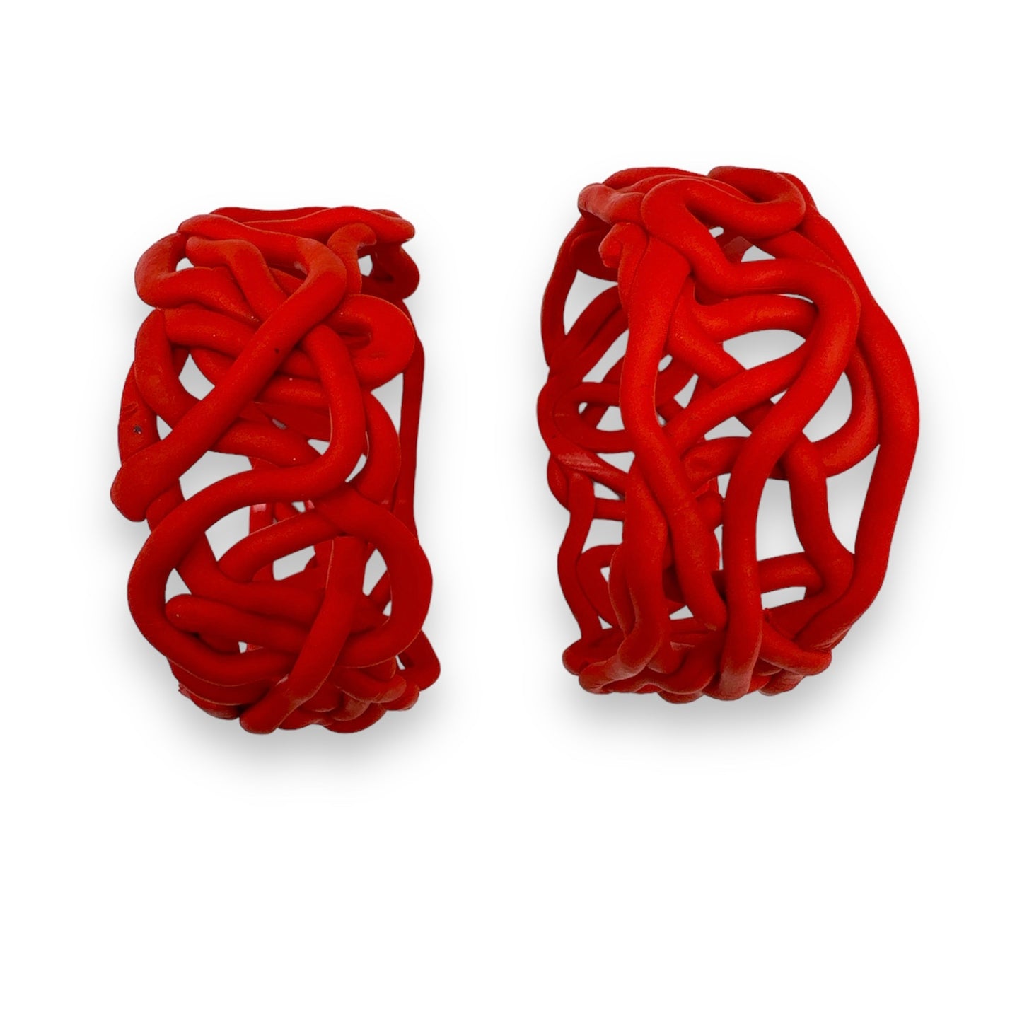 Rayne- Polymer Clay Statement Hoops