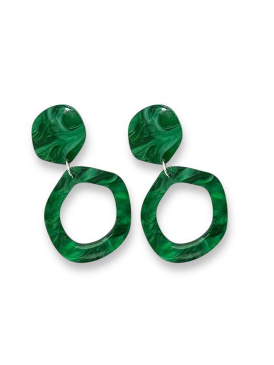 Emerald Green Statement Stud
