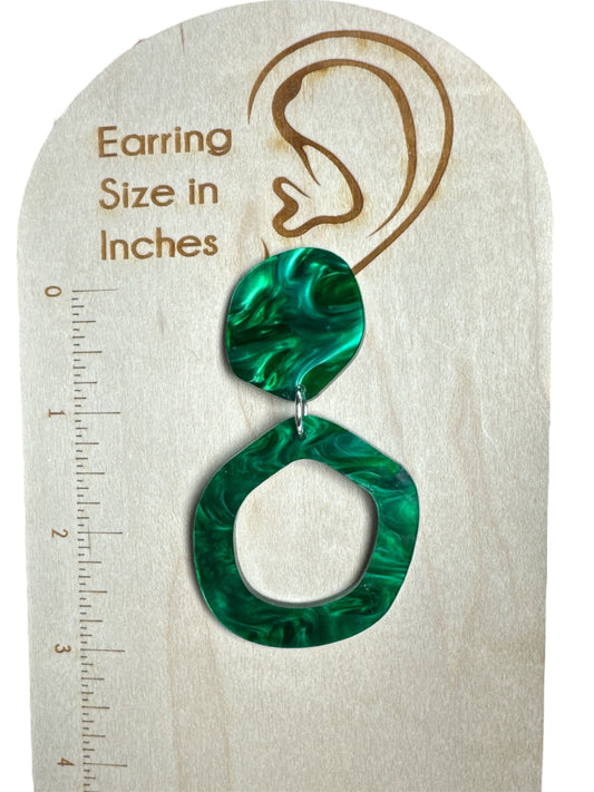 Emerald Green Statement Stud
