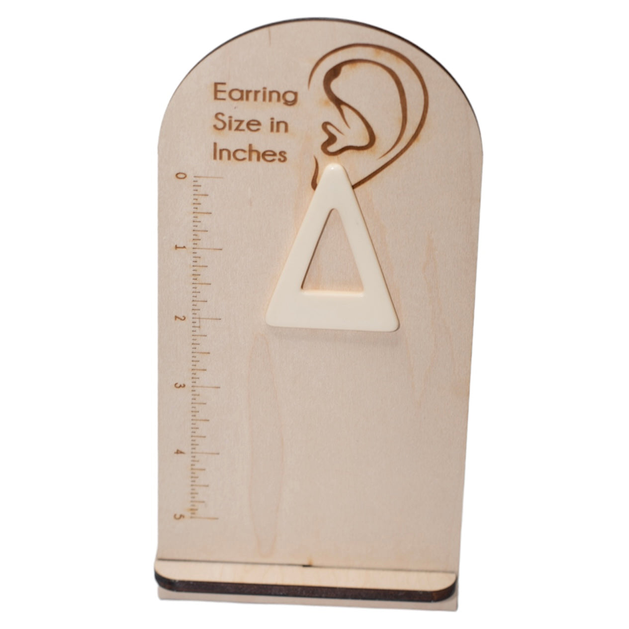 EVIE (NORTH) - Ivory Triangle Stud Earrings