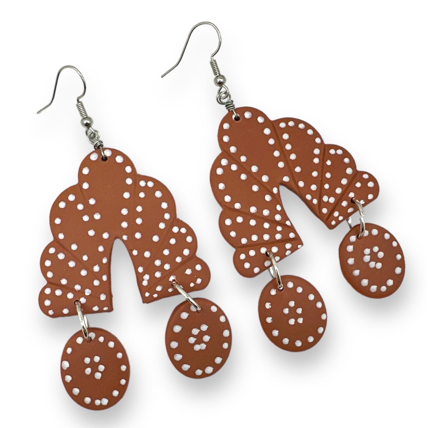 Terry - Terra Cotta Pikymer Clay Dangles