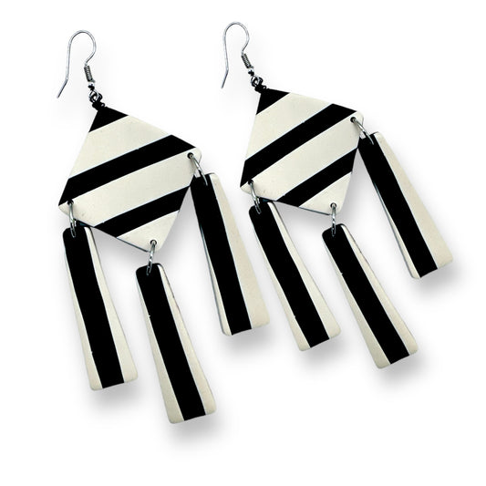 Black and white Chandlers Earrings